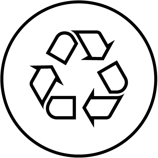 Icono de función de tejido reciclado