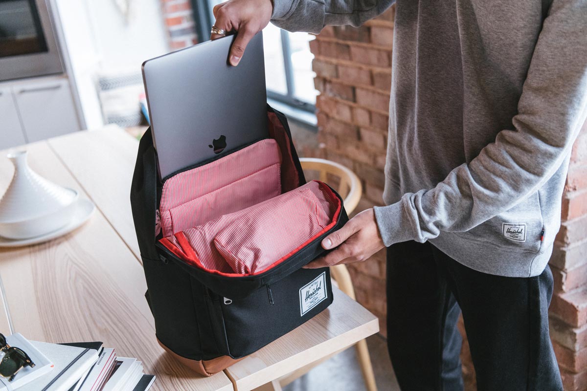 Laptop sleeve keeps your device separate from other items in the bag